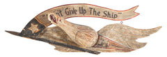 Bellamy-Style Carved Wooden Eagle Plaque