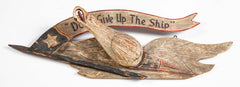 Bellamy-Style Carved Wooden Eagle Plaque