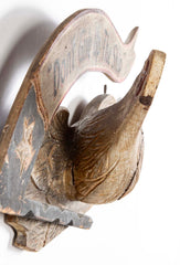 Bellamy-Style Carved Wooden Eagle Plaque