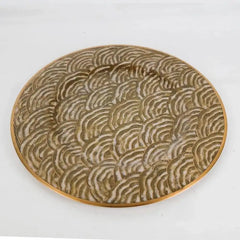 Asian Art Déco Cloisonné Charger or Bowl