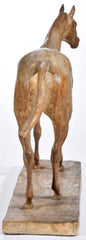 A 1930 Equestrian Model Sculpture Finely Rendered in Patinated Plaster