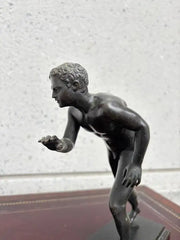 Grand Tour Bronze of a Nude Wrestler after the Roman Original from Herculaneum