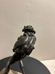 19th Century Italian Grand Tour Bronze of a Satyr Sculpture, Pompeii