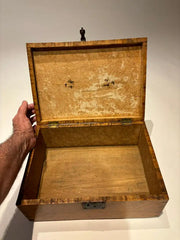 19th Century American Birds Eye Maple Wood Box