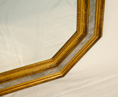 Gilt Octagonal Hollywood Regency Mirror