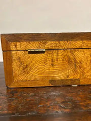 19th Century Regency Elm Wood and Rosewood Box