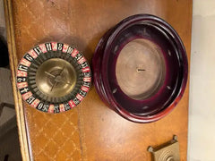 19th Century Continental Roulette Wheel with Lacquered Finish