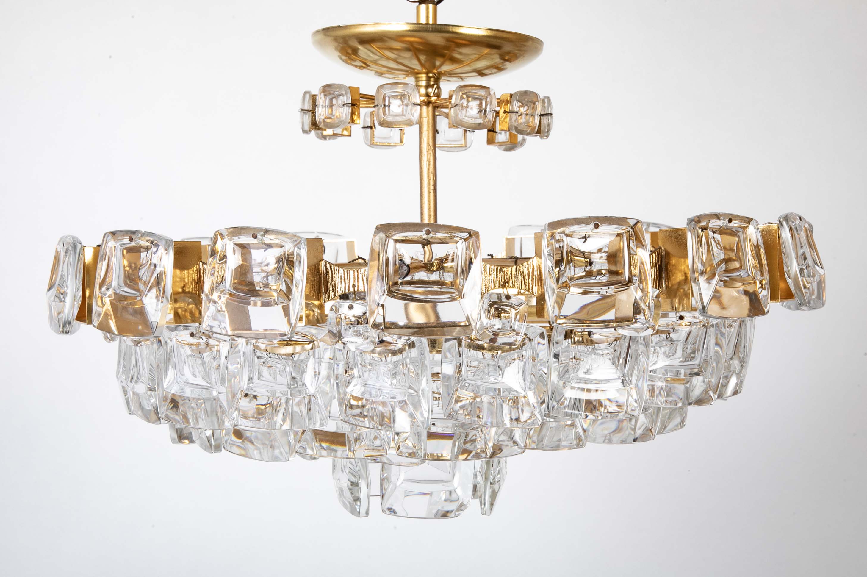 Geometric Crystal Chandelier
