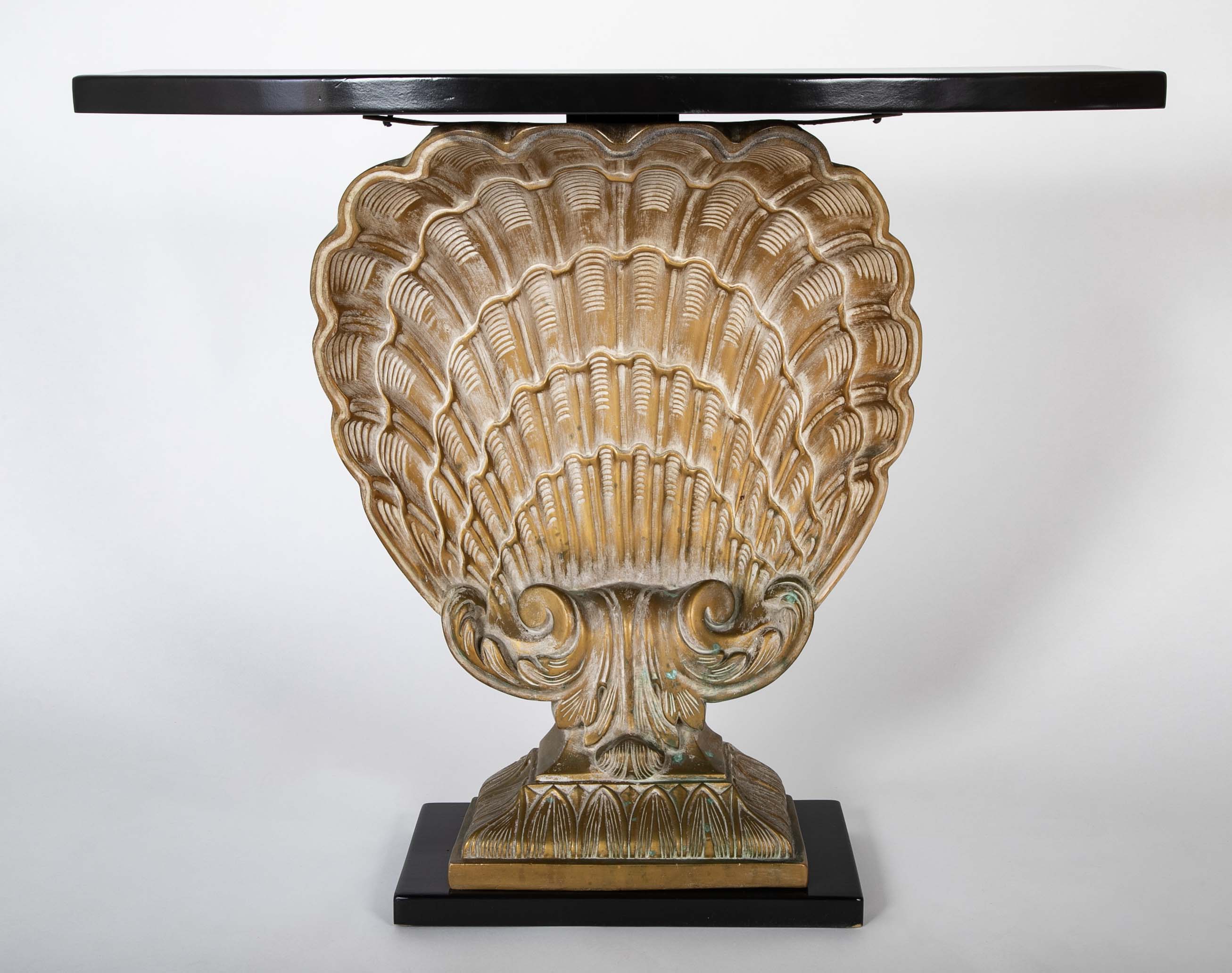Architectural Scallop Base Console Table
