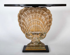 Architectural Scallop Base Console Table