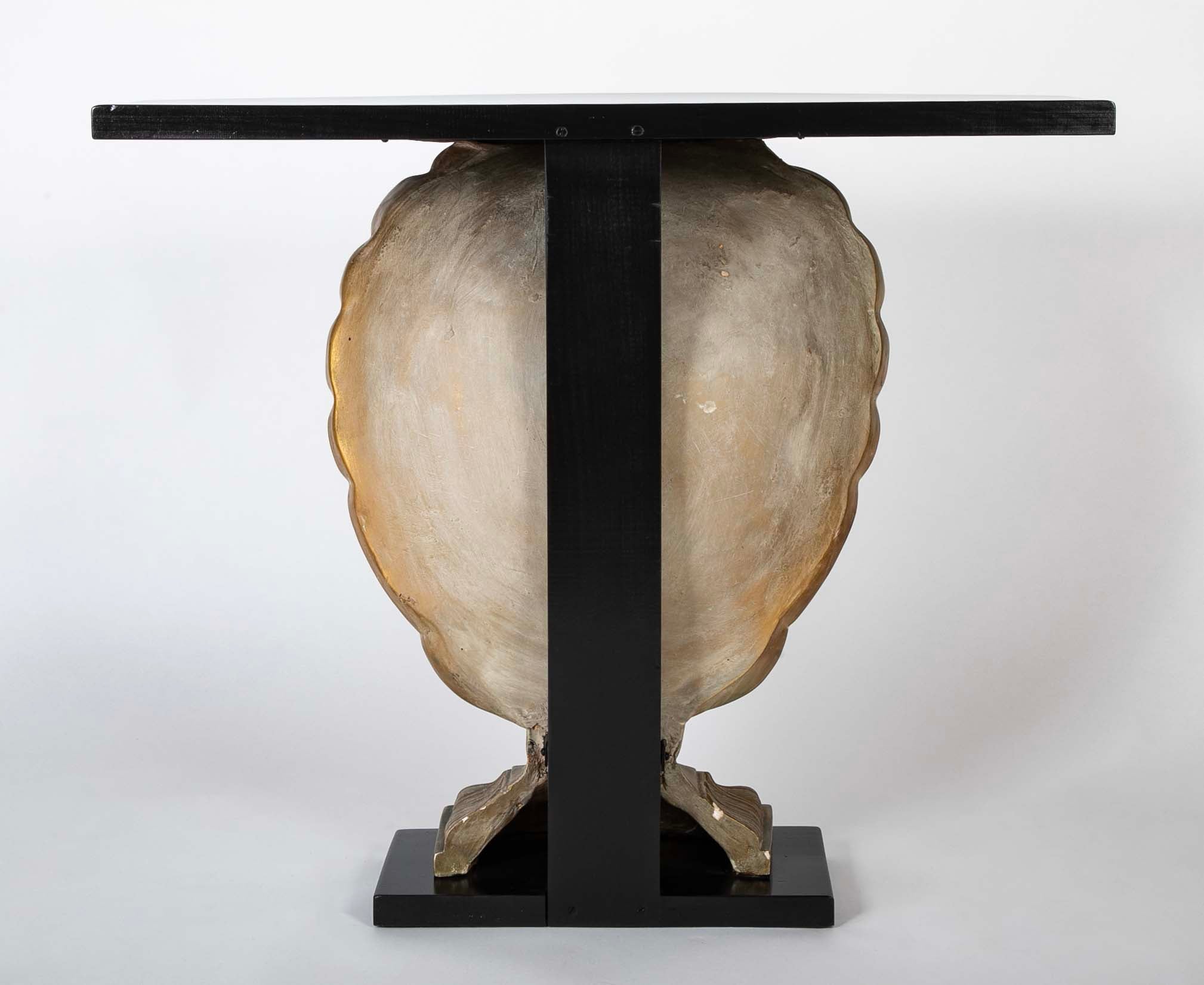 Architectural Scallop Base Console Table