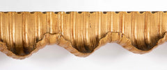Mid-Century Gilt Scallop Frame Mirror