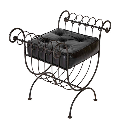 Mid-Century French Iron Bench in the Style of Rene Prou