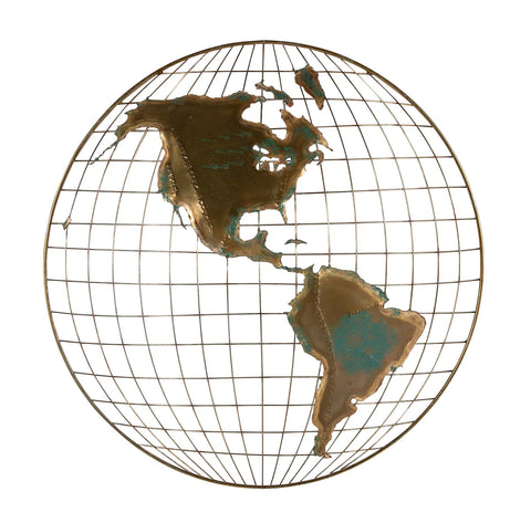 Pair of Globe Wall Hangings by Curtis Jere