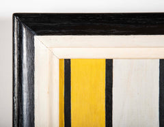Mid-Century Unsigned Oil on Board Inspired by Mondrian