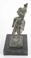 Black Isle Bronze by Leonie Gibbs of a Winged Figure on a Horse