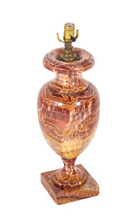 Fine Breccia Marble or Jasper Urn now a Lamp