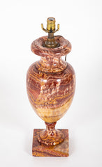 Fine Breccia Marble or Jasper Urn now a Lamp