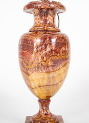 Fine Breccia Marble or Jasper Urn now a Lamp