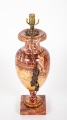 Fine Breccia Marble or Jasper Urn now a Lamp