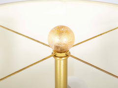 Pair of Murano Glass Lamps with Gold Flecks