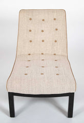 Pair of Mid-Century Slipper Chairs Designed by E. Wormley for Dunbar