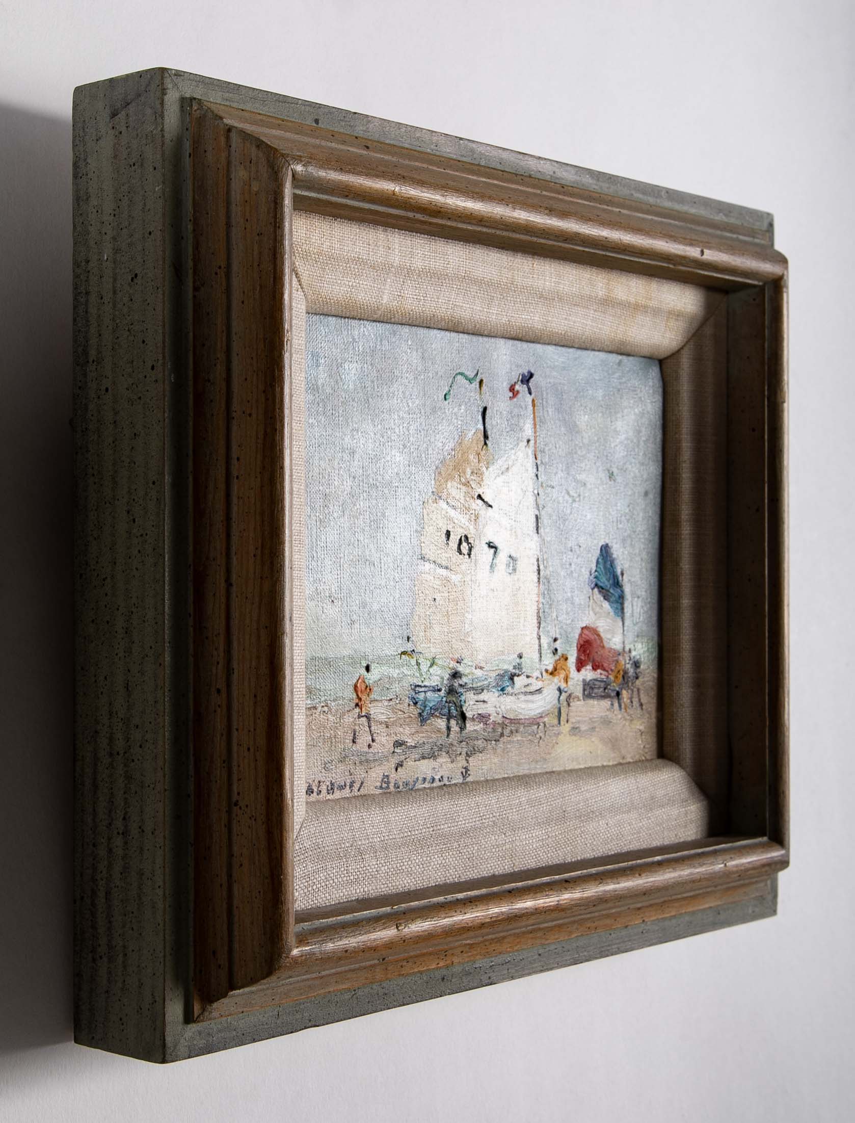 "Les Voiles" Oil on Canvas by French Artist Jacques Bouyssou