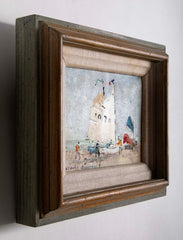 "Les Voiles" Oil on Canvas by French Artist Jacques Bouyssou