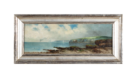 Late 19th Century oil on Canvas of a Luminist Coastal Scene