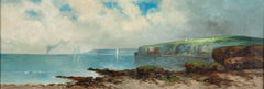Late 19th Century oil on Canvas of a Luminist Coastal Scene