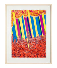 "Madrid" Original Print by Japanese Artist Risaburo Kimura