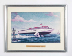 Print of Hydrofoil Prototype Project by Electric Boat, Groton, CT for the US Navy