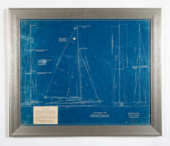 1929 Original Blueprint for International Star Class Racing One Design Sail Boat