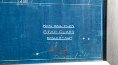 1929 Original Blueprint for International Star Class Racing One Design Sail Boat