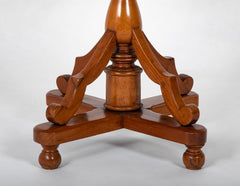 Unusual Mid 19th Century Campaign Desk on Tripod Base