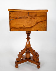 Unusual Mid 19th Century Campaign Desk on Tripod Base