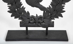 Industrial Element of a Dove Inside a wreath