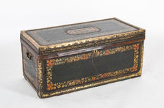 Chinese Export Leather Covered Camphorwood  Trunk