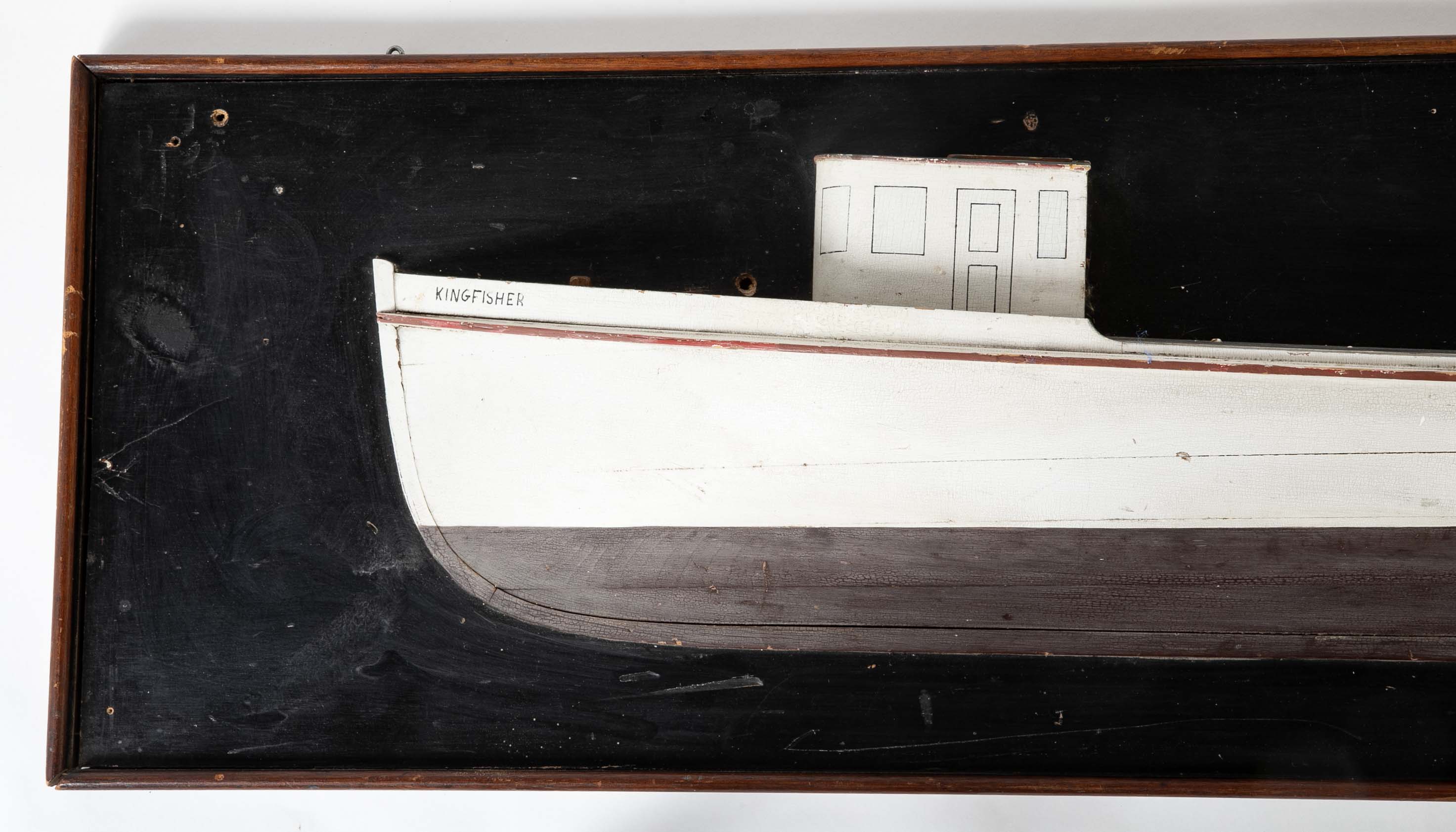 Early 20th Century Half Hull of the "Kingfisher" Fishing Trawler