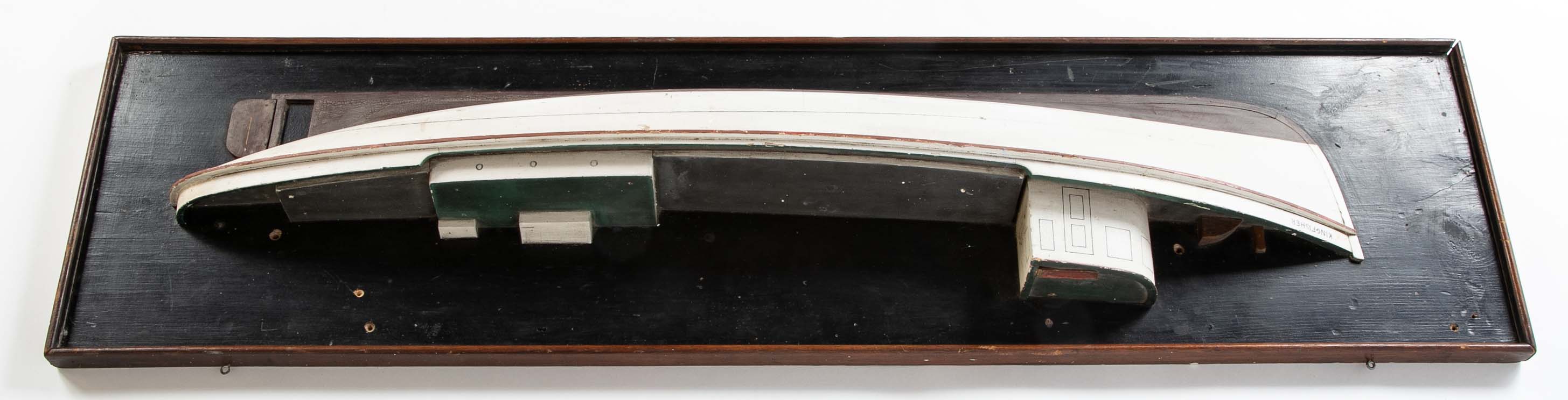 Early 20th Century Half Hull of the "Kingfisher" Fishing Trawler