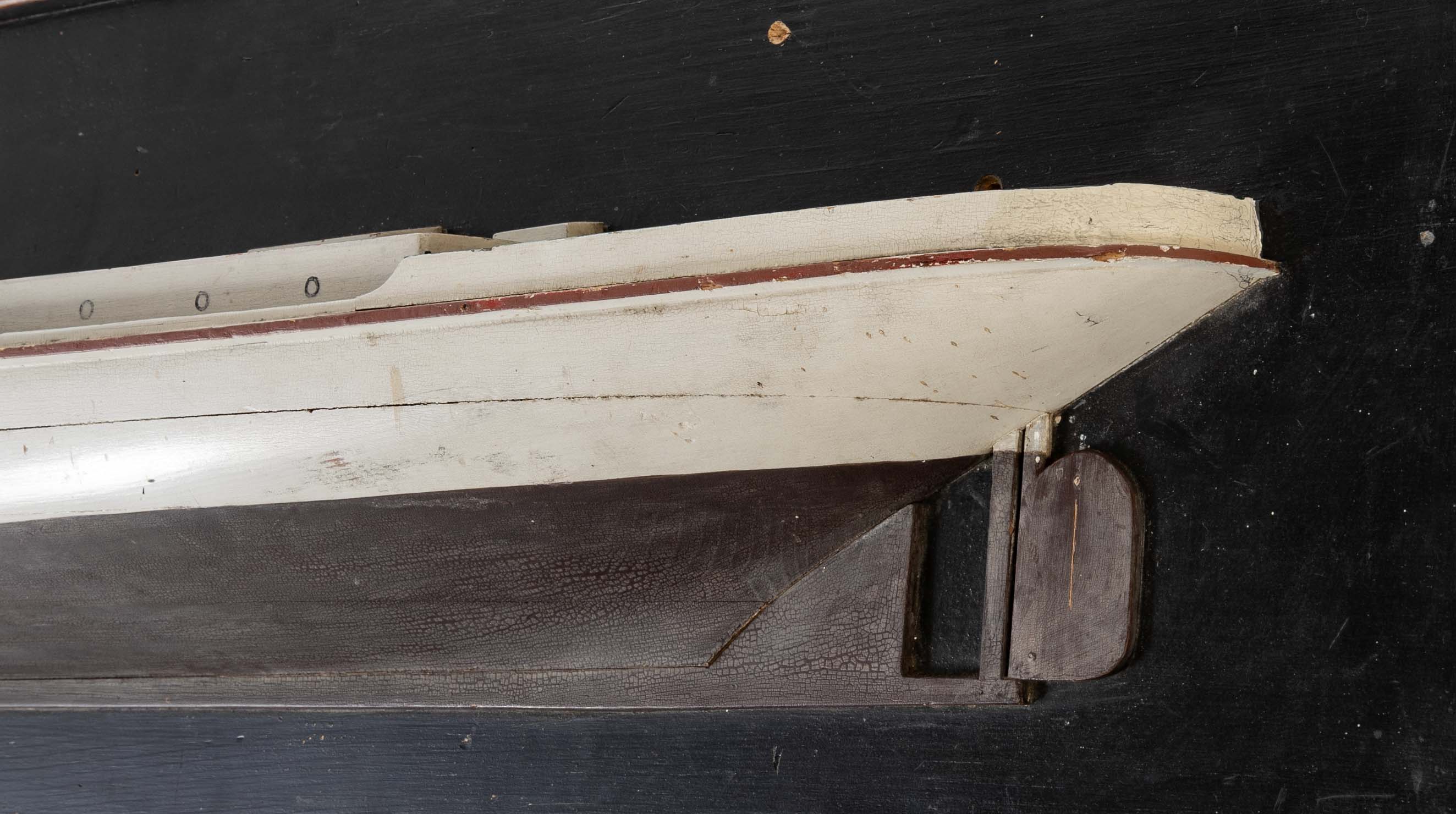 Early 20th Century Half Hull of the "Kingfisher" Fishing Trawler