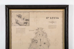 Original Chart of St. Lucia, Windward Islands, Published by James Imray & Son
