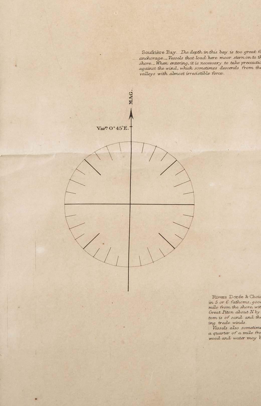 Original Chart of St. Lucia, Windward Islands, Published by James Imray & Son