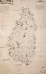 Original Chart of St. Lucia, Windward Islands, Published by James Imray & Son