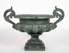 Pair of Large Late 19th Century Cast Iron Planters