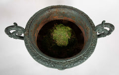 Pair of Large Late 19th Century Cast Iron Planters