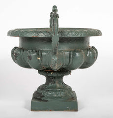Pair of Large Late 19th Century Cast Iron Planters