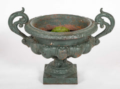 Pair of Large Late 19th Century Cast Iron Planters