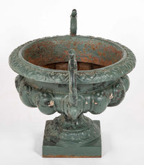Pair of Large Late 19th Century Cast Iron Planters