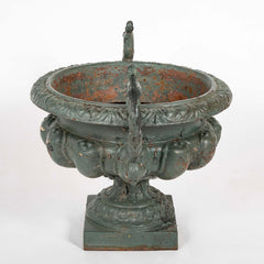 Pair of Large Late 19th Century Cast Iron Planters